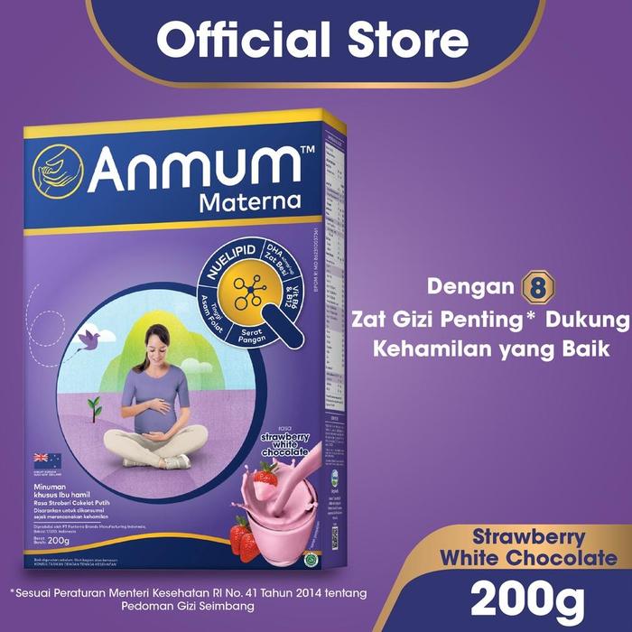 Gambar DISKON ANMUM MATERNA SUSU NUTRISI IBU HAMIL STRAWBERRY WHITE CHOCO 200G dari Lynneg Shhop undefined Tokopedia