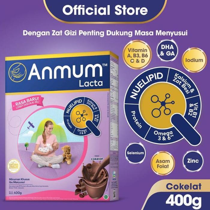 Gambar READYSTOCK ANMUM LACTA & MATERNA 400 GR - Lacta Cokelat, 400gr dari Nick Market1 undefined Tokopedia