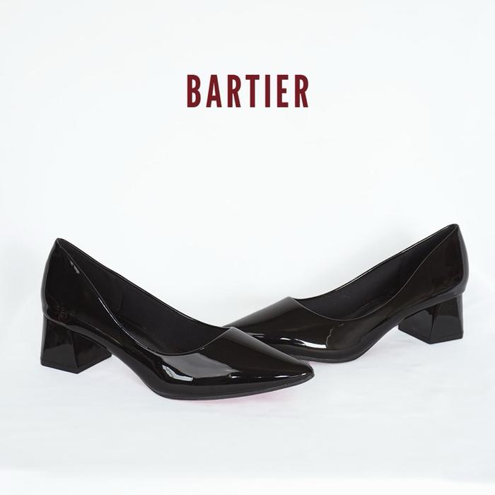 Gambar BARTIER - SEPATU HAK WANITA 5 CM CHUNKY HEELS GLOSSY SEPATU KERJA WANITA - BLACK (GLOSSY), 36 dari BARTIER_NEW undefined Tokopedia