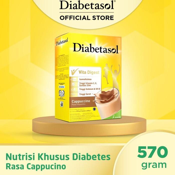 Gambar Termurah! Diabetasol Susu Nutrisi Diabetes Rasa Vanilla 630Gr - Coklat - Cappucino 570Gr #Bebasongkir - Coklat dari Nayanaf Store undefined 4 Tokopedia