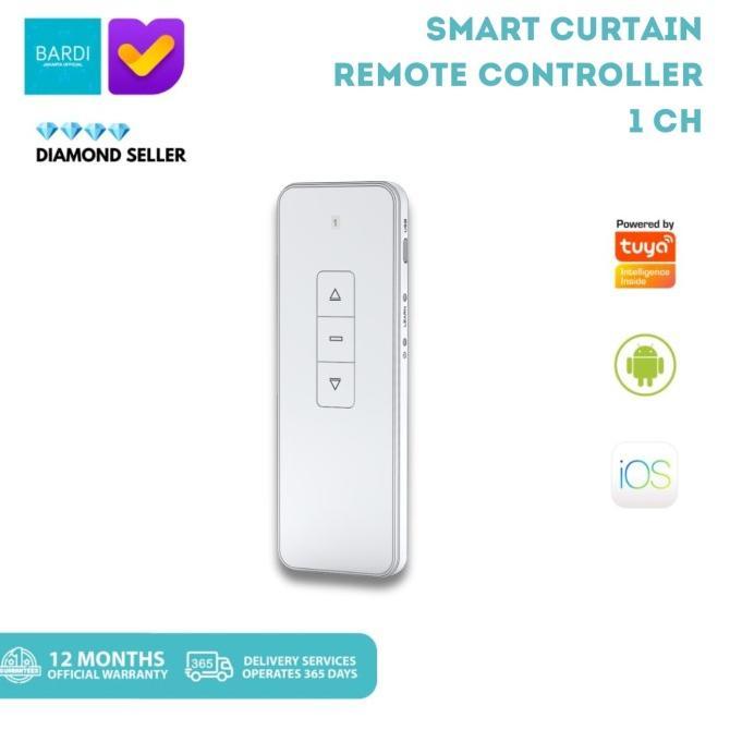 Gambar TERLARIS BARDI SMART Curtain Remote RF 433.92 Untuk Tirai Gorden Otomatis - 1 CH dari Yurik Online Store undefined Tokopedia