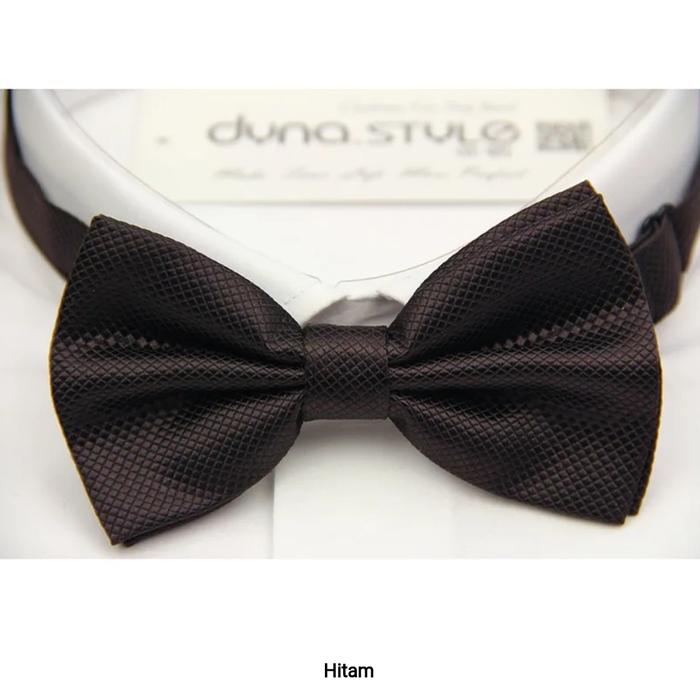 Gambar dasi kupu-kupu pria dewasa motif bintik - Hitam dari muhsi online undefined Tokopedia