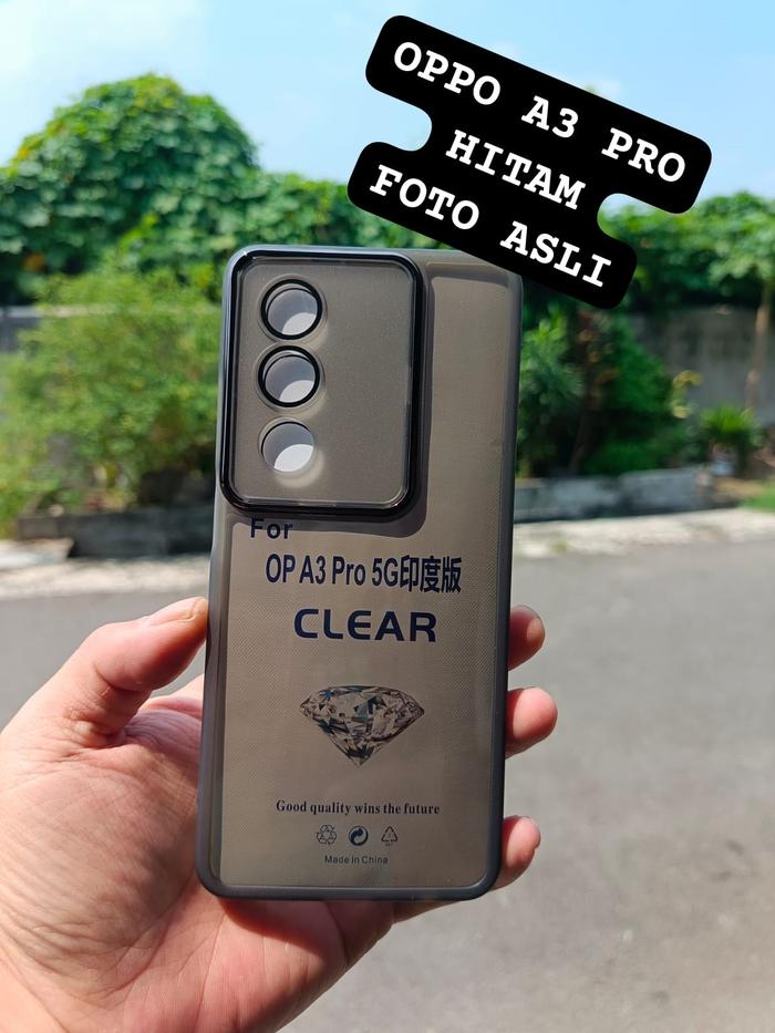 Gambar Casing Untuk Oppo A3 Pro 5G Silikon Soft Case Handphone Cover - Hitam, Oppo A3 Pro 5G dari Zaneta Case undefined Tokopedia