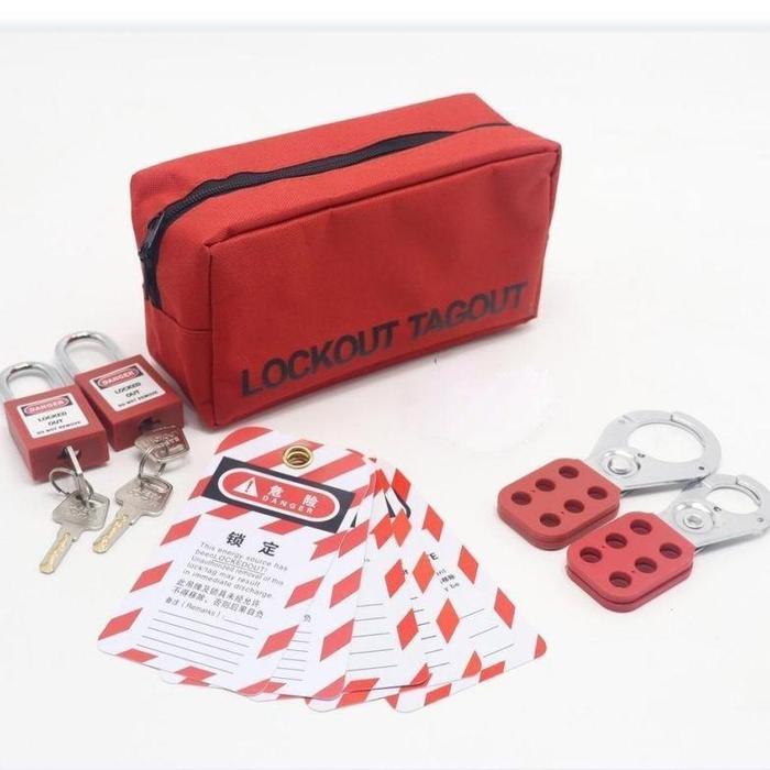 Gambar _ 1SET LOTO PADLOCK GEMBOK SAFETY EQUIPMENT SAFETY LOCK OUT TAG OUT KIT LOTO TAG LOCKOUT TAGOUT KIT - - 1Set dari EFISIENSI SHOP undefined Tokopedia