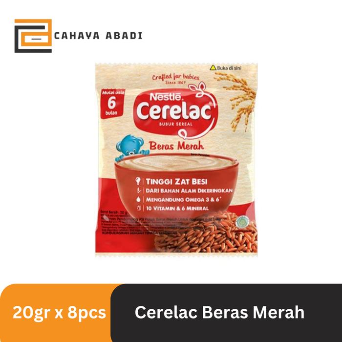 Gambar Bubur Bayi Cerelac Nestle [8sachet] - Beras Merah dari Cahaya Abadi Bandung undefined Tokopedia