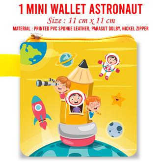 Gambar Mini Wallet Astronauts Dompet Koin Astronot Mini Karakter Dompet Anak - 1Astronaut Kng dari Pusat Grosir Eceran undefined Tokopedia