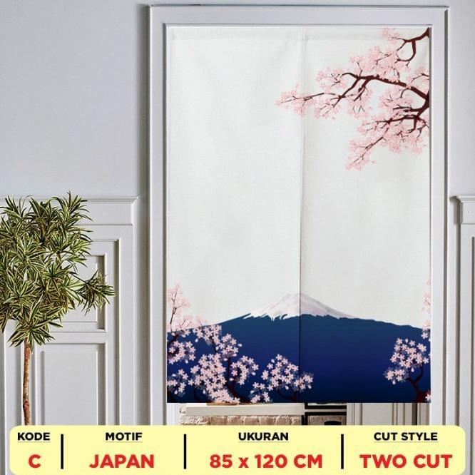 Gambar TERLARIS Kain Tirai Pintu / Door Curtain Jepang (Motif Jepang) - Japan C dari Yurik Online Store undefined Tokopedia