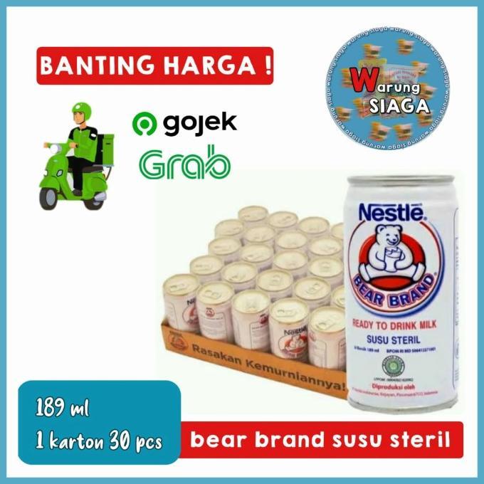 Gambar Bearbrand Susu Steril Murni 189Ml X 1 Karton Isi 30Pcs [Promo] - packing lakban dari PT Green Growers undefined Tokopedia