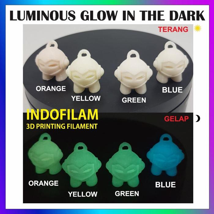 Gambar Borong Filament Abs Gr Warna 1.75Mm Isi Tinta 3D Pen Print Printer Stylus Printing Natural White Cream Grey Abu Sier Black Gold Emas Blue Biru Yellow Kuning Orange Red Pink Pule Ungu Green Hijau Skin Kulit Glow In The Dark Luminous - LUMINOUS GREEN dari Alrendy Trendy undefined Tokopedia