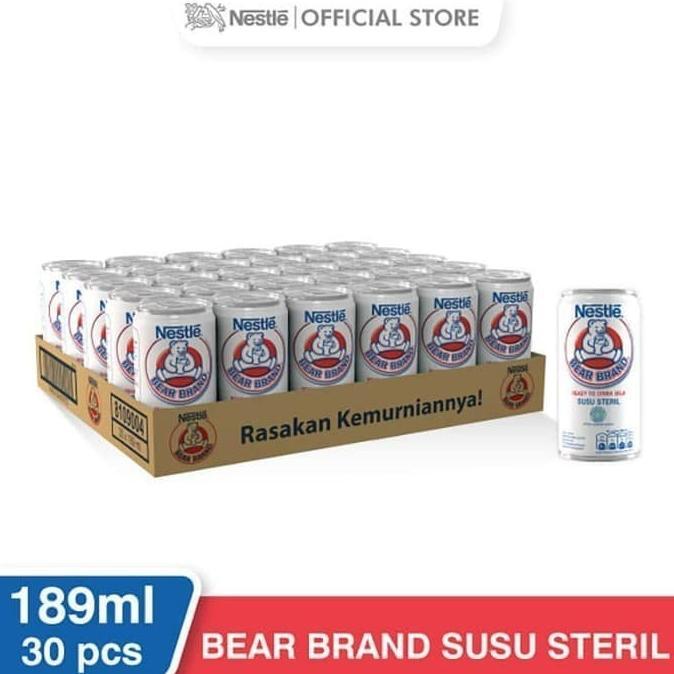 Gambar Nestle Bear Brand Susu Sapi Sapi Steril Siap Minum Kaleng 189Ml 30Pcs dari PT INTAN MAS undefined Tokopedia