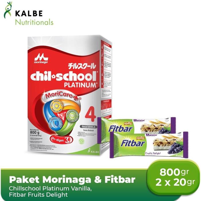 Gambar Termurah! Paket Morinaga Chilool Platinum Vanila 800Gr Dan 2 Fitbar Fruits Delht #Bebasongkir dari Nayanaf Store undefined Tokopedia