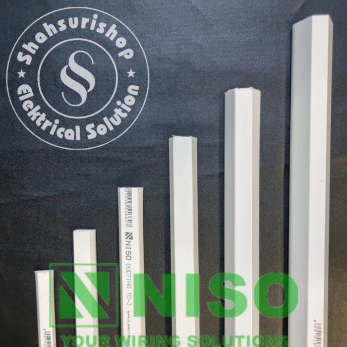 Gambar NISO TC 6 TC6 CABLE DUCT PELINDUNG PENUTUP KABEL + DOUBLE TAPE TEBAL - NISO TC6 dari Shahsuri Shop undefined Tokopedia