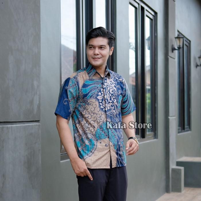 Gambar BAJU KEMEJA BATIK PRIA UKURAN SUPER JUMBO SAMPAI XL6 SERAGAM LCc - BATARA HIJAU, M dari Kafa Store Pekalongan undefined Tokopedia