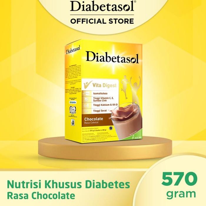 Gambar Termurah! Diabetasol Susu Nutrisi Diabetes Rasa Vanilla 630Gr - Coklat - Cappucino 570Gr #Bebasongkir - Coklat dari Nayanaf Store undefined 3 Tokopedia