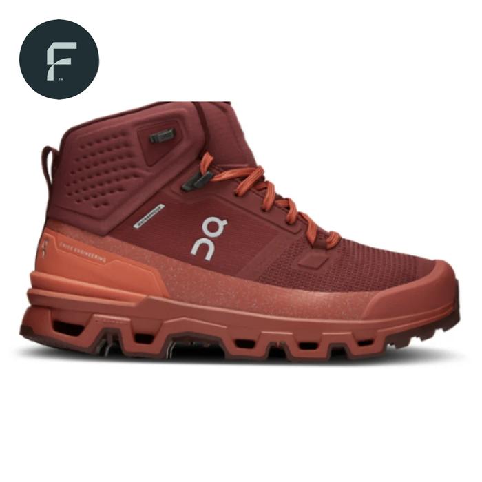 Jual On Cloudrock Waterproof Beet Auburn Running Shoes Kab