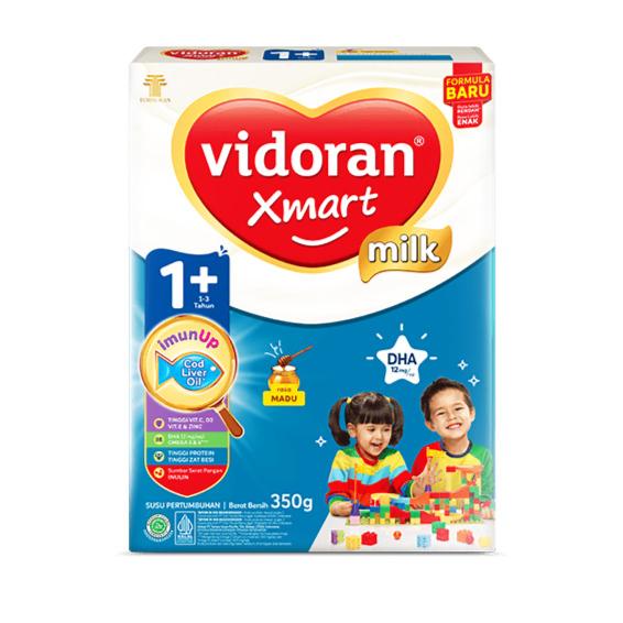 Gambar VIDORAN XMART 1+ MADU/VANILA 350g,925g Susu Formula Pertumbuhan Anak - Madu 1+ 350g dari LittleMoon Baby &amp; Kids Store Rungkut undefined Tokopedia
