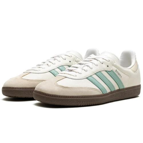 ADIDAS SAMBA OG CLOUD WHITE HAZY GREEN GUM (100% ORIGINAL) 40 di  Sneakerspacebdg Tokopedia