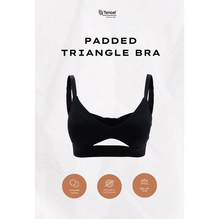 Gambar Bh - Sare Studio Padma Padded Tencel Triangle Pakaian Dalam - 1 Pcs - Black, S dari toko Berjuang undefined Tokopedia