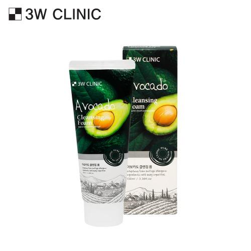 Gambar 3W Clinic - AVOCADO Cleansing Foam Smooth Moisturized  Deep Pores100ml dari Seukin keeo Korean undefined Tokopedia