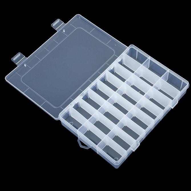 Gambar Kotak Perhiasan Kotak Aksesoris Diy Tempat Cincin Gr 24 Slot - Transparent dari STORE ISTIMEWA1 undefined Tokopedia