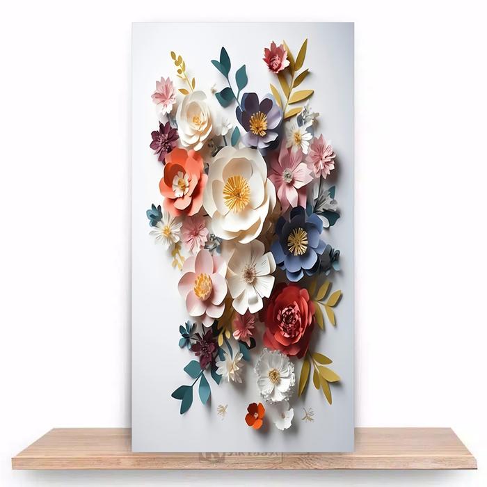 Gambar Hiasan Dinding Bunga Realistis Aesthetic 15x30 cm dekorasi kamar estetik - rk13, 15x30cm dari KARISSUT undefined Tokopedia