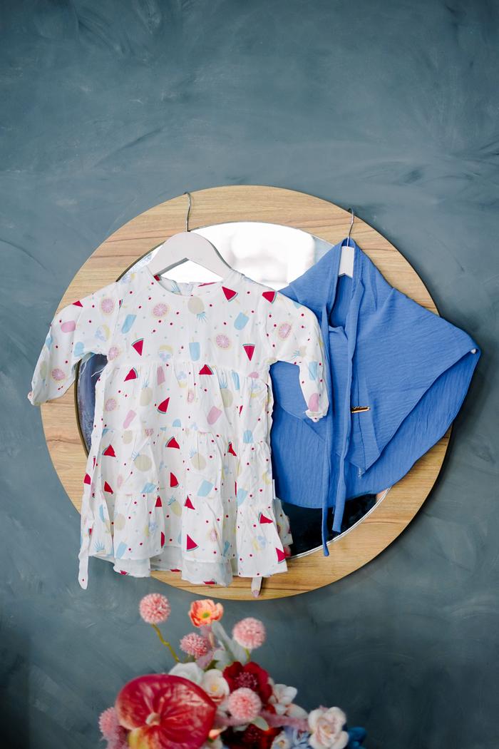 Gambar Gamis Set anak | Hablana Syar'i Kids Khodijah Series| Gamis anak - FRUIT dari Hablana Syar'i Kids undefined Tokopedia