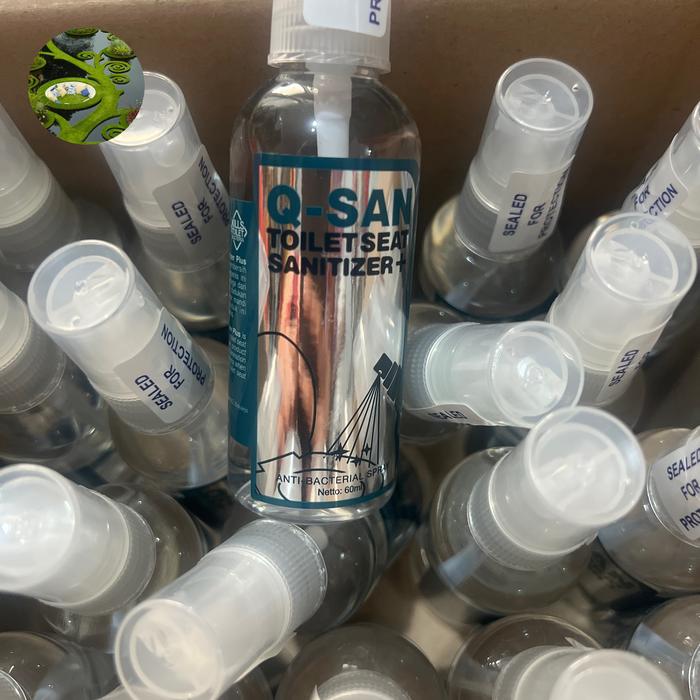 Gambar Q-San Qsan toilet seat sanitizer sanitiser spray 60ml - Toilet Spray dari GEORDYA undefined Tokopedia