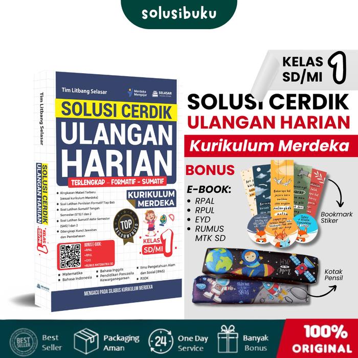 Gambar Buku Ulangan Harian Kelas 1- 6 SD/MI: Solusi Cerdik Kurikulum Merdeka (Selasar Media Utama) - KELAS 1 dari solusibuku_NEW undefined Tokopedia
