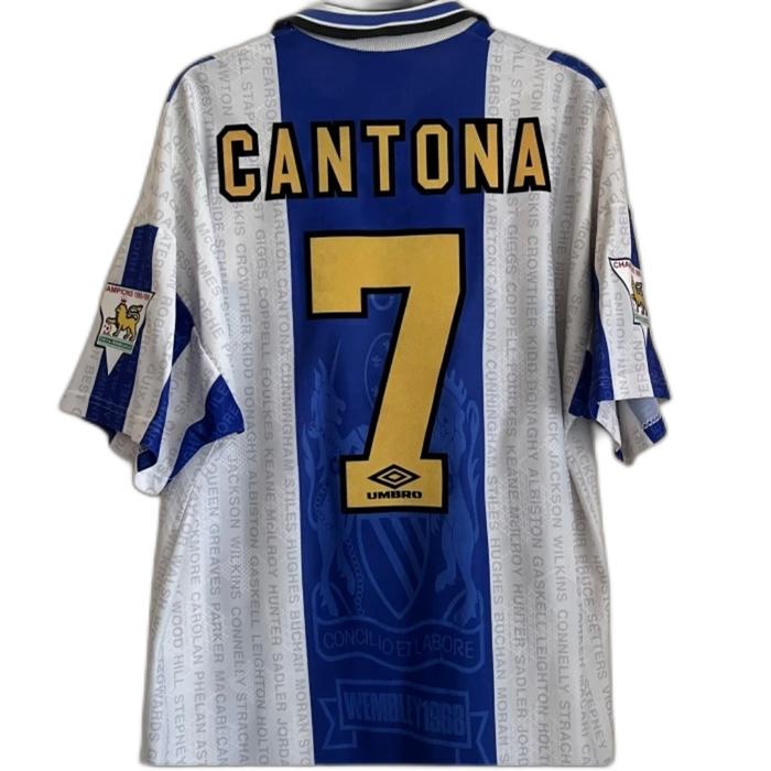 Gambar Eric Cantona #7 MU FC 3rd Third 1995/1996 MUFC 95/96 Original Jersey Football Shirt Kit Baju Bola Asli Soccer Shirts Kits Vintage Retro Classic Klasik Classics Limited Rare Stock Langka Bloke Core Blokecore Blockcore Block Core The Red Devils dari Toffline undefined Tokopedia