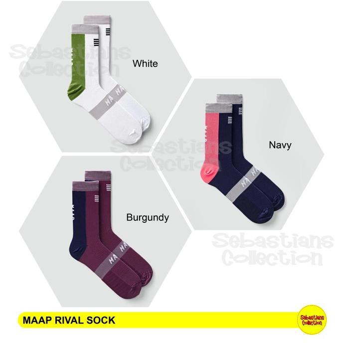 Gambar MAAP Rival Sock - MAAP Socks - Kaos Kaki MAAP - White, S/M dari ratutisha undefined Tokopedia
