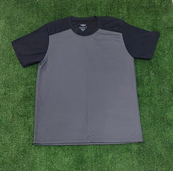 Gambar Baju Training/Running PRIA Olahraga Polos - Abu komb Hitam, L dari Income Shopp undefined Tokopedia