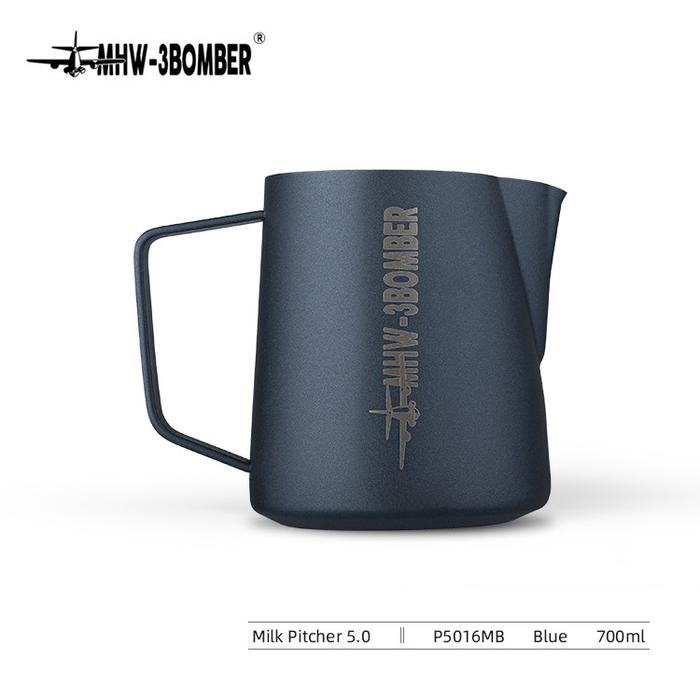 Gambar MHW-3BOMBER - 700ml Milk Jug 5.0 Professional Latte Art Stainless Steel / Milk Steam Pitcher professional barista latte art SUS SS 304 cappuccino pitcher susu sharp spout ujung lancip premium berkualitas mhw3bomber - Prussian Blue dari MHW-3BOMBER.INDONESIA Kab. Tangerang Tokopedia