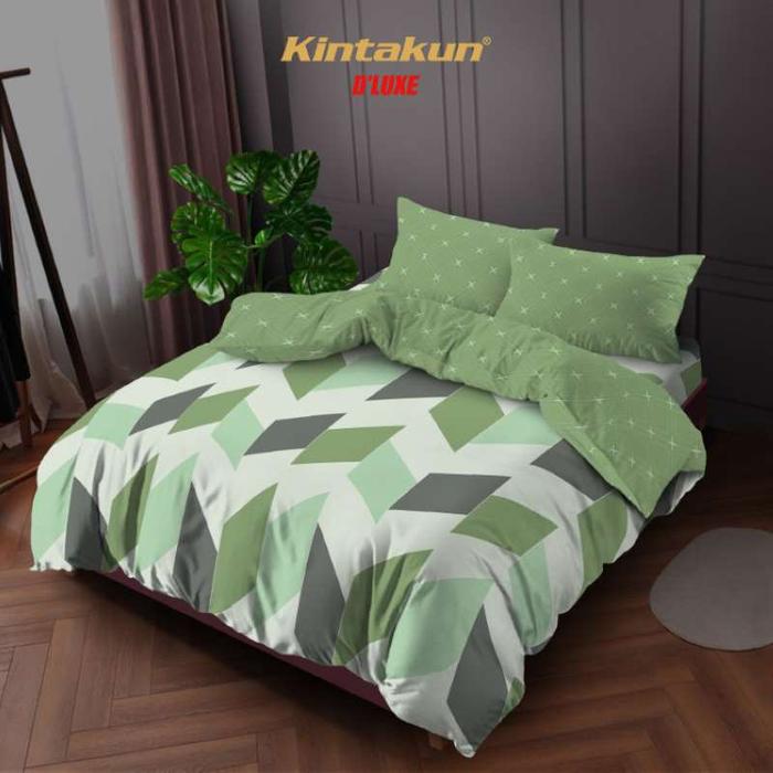 Gambar Bed Cover satu set 160 Queen Kintakun DLUXE Microfiber 30 cm Aesthetic Sarung Bantal Guling [KAMAR RUMAHKU] - Gista dari Kamar Rumahku undefined Tokopedia