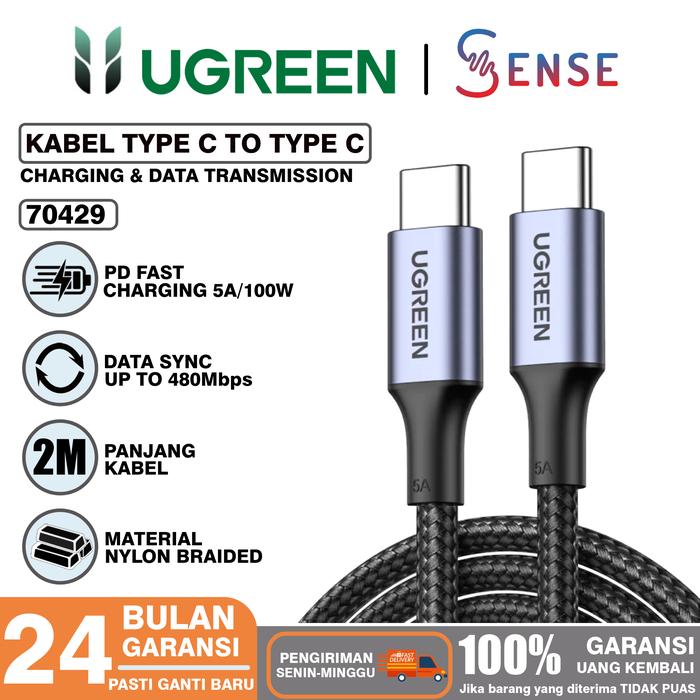 Gambar UGREEN Kabel MFI iPhone 15 Plus 15 Pro Max PD Type C Fast Charging - 70429 2METER dari SENSE OFFICIAL STORE undefined Tokopedia