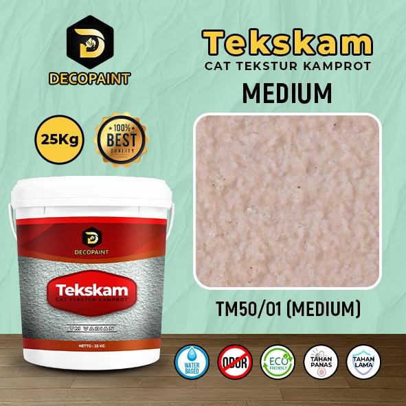 Gambar 25Kg Cat Tekstur - Cat Tembok Motif Pasir | TM Varian Medium - TM50/01 dari Decorative Paint Shop undefined Tokopedia