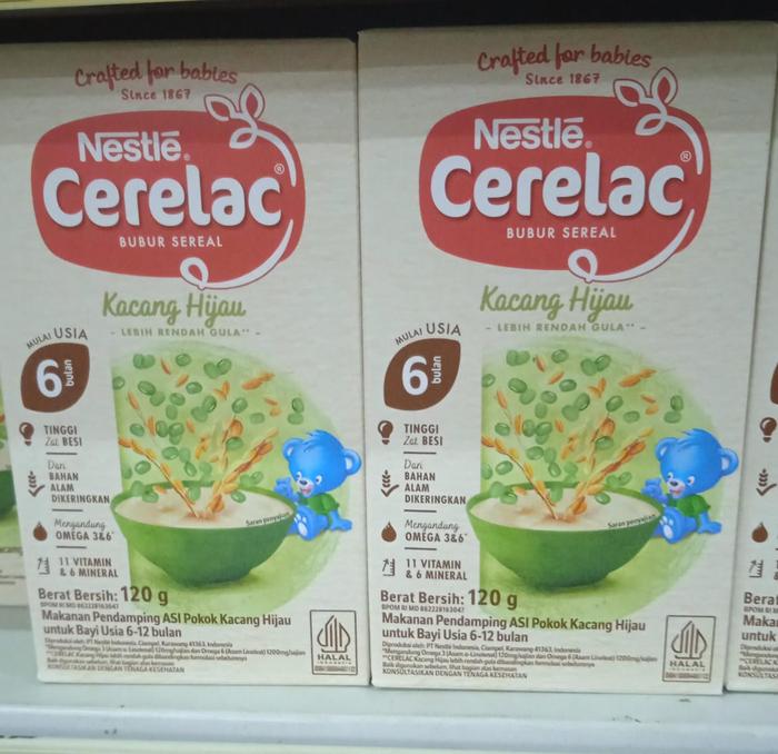 Gambar Nestle Cerelac 120gr Kacang Ijo Usia 6Bulan dari Laris Swalayan Temanggung undefined Tokopedia