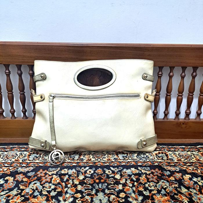 Jual tas hand bag etienne aigner pvc mix leather Kota Banda Aceh