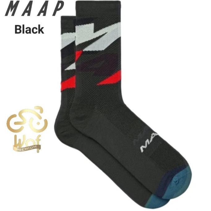 Gambar MAAP Emerge Pro Air Sock Kaos Kaki Sepeda Bicycle Cycling Socks Import - Black dari ratutisha undefined Tokopedia