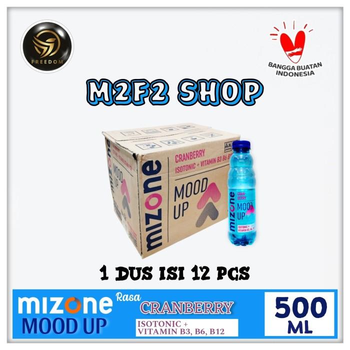 Gambar Mizone White Isotonic Mood Up Cranberry Botol Pet  - 500 ml (Harga Karton) dari M2F2 Shop - Paseban undefined Tokopedia