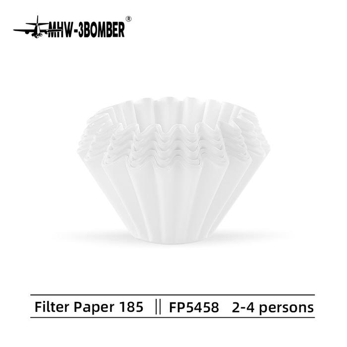 Gambar MHW-3BOMBER - Cake Shaped Paper Filter 50 pcs - 155 For 1-2 Person & 185 For 2-4 Person / Cake shape Paper Filter V60 Drip Coffee/ Kertas Filter Kopi cupcake cup cake wave dripper premium berkualitas mhw3bomber - 185-50pcs dari MHW-3BOMBER.INDONESIA undefined Tokopedia