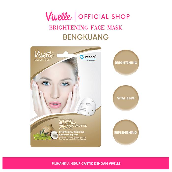 Gambar Vivelle Facial Masker Wajah Veocel Sheet Mask Peel Off Hydrate - 1 Sachet - Bengkuang - Memutihkan, Memvitalisasi dan Memperbaiki Kulit - Bengkuan dari vivelle.id undefined Tokopedia
