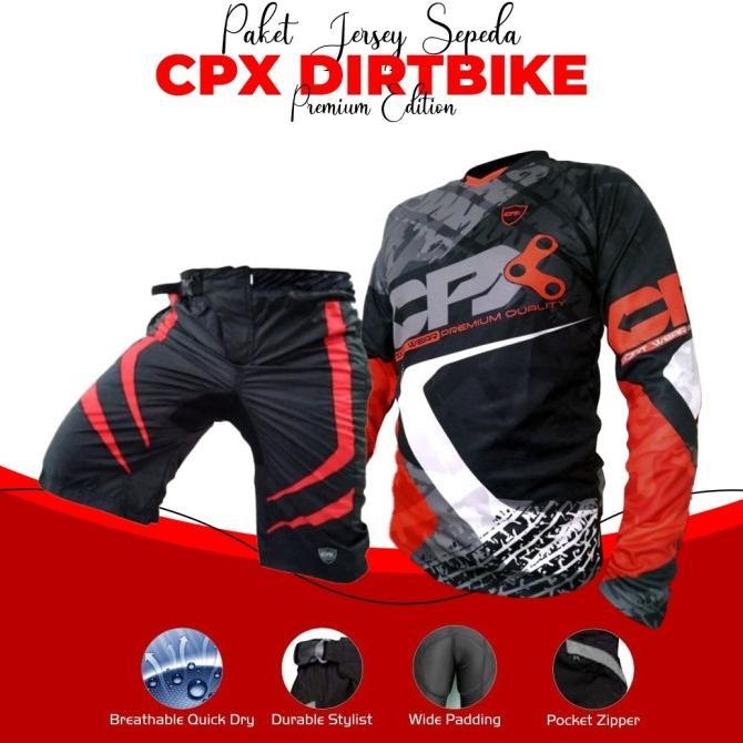 Gambar Baju jersey kaos sepeda plus celana sepeda padding - Dirtbike, XXL dari ratutisha undefined Tokopedia