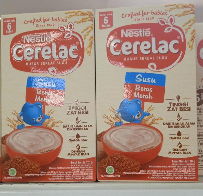 Gambar Nestle Cerelac 120gram Susu Beras Merah Usia 6Bulan dari Laris Swalayan Temanggung undefined Tokopedia
