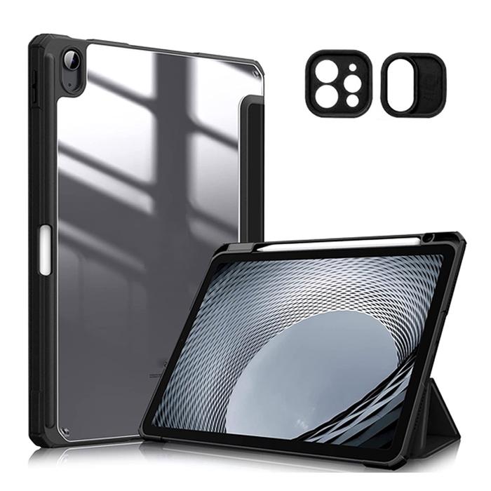 Gambar GOOJODOQ Semi Clear Silicone iPad Case with Stylus Compartment for iPad 2018-2023 - Hitam, Air/Pro 11" dari Goojodoq Professionals undefined Tokopedia