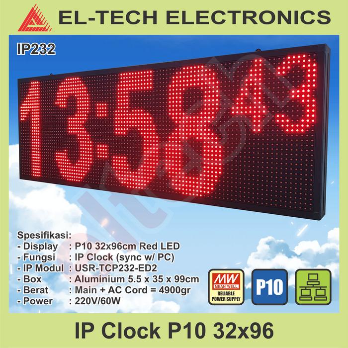 Ip Clock Sld Jual IP Clock Jam Sinkron LAN IP Sync PC Computer Ethernet Network ...