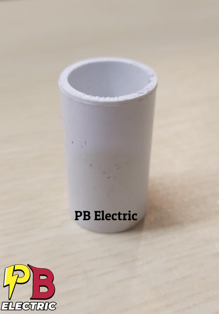 Gambar Sok Pipa Conduit 20 mm Boss / Sok Pipa Conduit 20mm Boss / Sambungan Pipa Listrik 20 mm Boss - Putih dari PB Electrics undefined Tokopedia