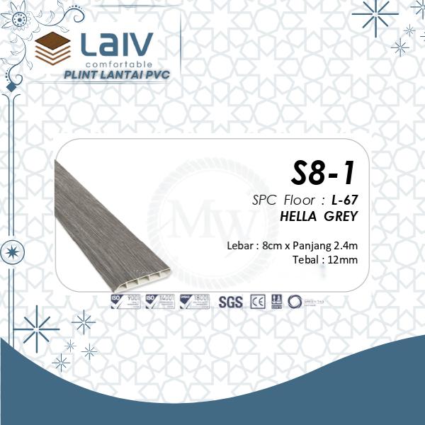 Gambar PLINT LANTAI PVC LIST PLANK PVC LIST LANTAI SKIRTING LIST DINDING LIS PARKIT 120cm  - LAIV - - S8-1, 120cm dari munchenwallpaper undefined Tokopedia