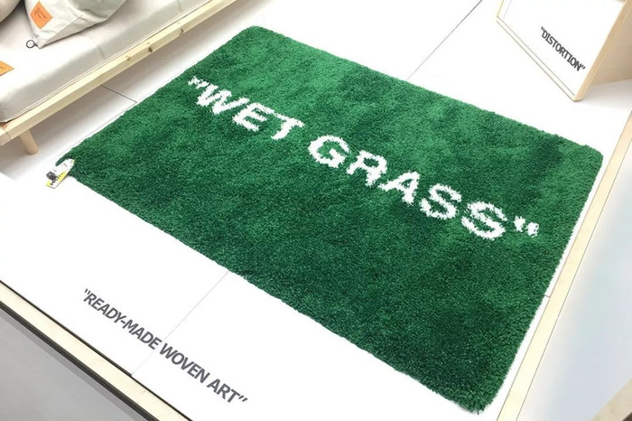 Gambar IKEA x OFF-WHITE "WET GRASS" Virgil Abloh Rug/Carpet dari Silver General Store undefined Tokopedia