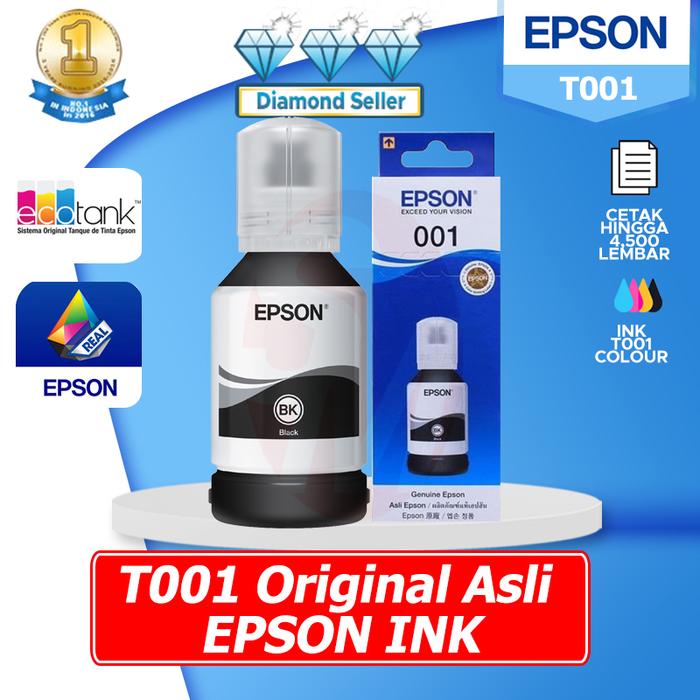 Gambar Tinta Epson 001 CMYK All Colour for Printer L4260 L6260 L6270 L6290 L14150 - Black dari SinarMutiara Online undefined Tokopedia