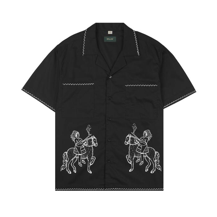 Gambar KEMEJA CUBAN HAWAI DYLLCO - MONTREAL HAWAIIAN SHIRT - Hitam, L dari Dyllco Official undefined Tokopedia